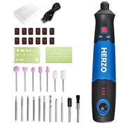 HERZO Cordless Rotary Tool,Mini Rotary Tool Kit 32 pcs Accessories 3.7V with Speed 5000-15000rpm, Electric Rotary Grinder for Polishing, Cleaning, Engraving for DIY…