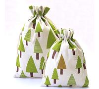 HERZWILD 12pcs Cotton Drawstring Bags 7.9inch×11.8inch Burlap Gifts Bag with Drawstring Fabric Gift Bags for Wedding/Party/Festival/Storage/Decorating/DIY Bag （20X30cm）