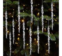 HERZWILD 25pcs Acrylic Christmas Tree Ice Cream Pendant Christmas Tree Jewelry Ice Cream Pendant Acrylic (B-13cm)