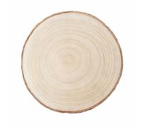HERZWILD 30-34 cm Large Tree Disc, Wooden Discs with Bark Coaster, Wooden Log Rustic Candle Holder for DIY Crafts (30-34 cm/1 Piece)