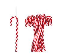 HERZWILD 32pcs Christmas Tree Candy Cane Hanging Ornaments - Christmas Tree Pendants for Decorations (15cm Rot-Zuckerstangen)