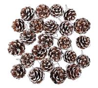 HERZWILD 48pcs Natural Mini Pine Cones - Christmas Pine Cones Ornaments for Home Textiles DIY Crafts Autumn Winter Decoration