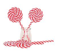 HERZWILD 4pcs Large Christmas Lollipop Ornament Christmas Tree Lollipop Decoration Candy Cane Decorations for Holiday Supplies Xmas Tree Hanging Decoration (Red A)