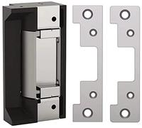 HES 5000C-12/24D-630 Series 5000C Universal Electric Strike Complete Pac for Latchbolt Locks, Satin Stainless Steel, Dual Voltage 12/24 VDC/VAC, Includes The 501 and 501A Faceplates