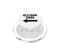 He's From Texas Arrow Left Couples He's From Texas PopSockets PopGrip for MagSafe