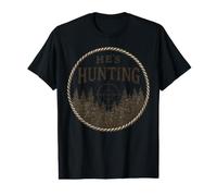 He's Hunting Camo Target Retro Hunting Hunter Wife Mama Mom Value Graphic T-Shirt