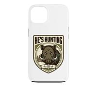 He's Hunting Wild Boar Hunters Wife Tracking Hog Womens Case for iPhone 13