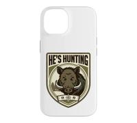 He's Hunting Wild Boar Hunters Wife Tracking Hog Womens Case for iPhone 14