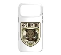 He's Hunting Wild Boar Hunters Wife Tracking Hog Womens Case for iPhone 17 Pro Max