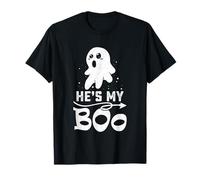 Hes My Boo Cute Matching Couple Halloween Costume Girlfriend T-Shirt