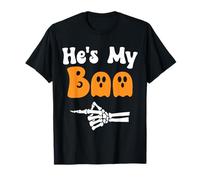 He's My Boo Matching Halloween Pajama Couples He's My Boo T-Shirt