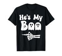 He's My Boo Matching Halloween Pajama Couples He's My Boo T-Shirt