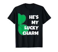 He's My Lucky Charm Funny St Patricks Day Couple T-Shirt