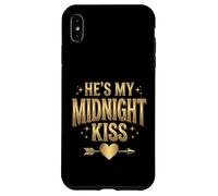 He's My Midnight Kiss Happy New Year Matching Couples Case for iPhone XS Max