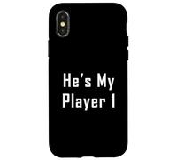 He's My Player One Gift For Gamer Boyfriend Gamer Girl Case for iPhone X/XS