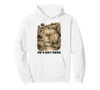 He's Not Here, He Has Risen, Christian Easter Bible Verse Pullover Hoodie