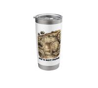 He's Not Here, He Has Risen, Christian Easter Bible Verse Stainless Steel Insulated Tumbler