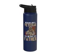 He's not just a Veteran. He is My DAD Stainless Steel Insulated Water Bottle