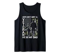 He's NOT JUST A Veteran HE is My DAD Veteran Support Family Tank Top