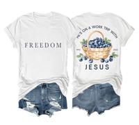 Hes On A Work Trip with Jesus Shirt Christian Religious Faith Jesus Freedom Shirt Unisex White