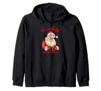 He's on The List not Mine Santa Funny Christmas Zip Hoodie