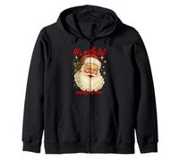 He's on The List not Mine Santa Funny Christmas Zip Hoodie