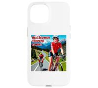 He's Slower Than He Looks Woman Cyclist Case for iPhone 15