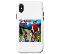 He's Slower Than He Looks Woman Cyclist Case for iPhone X/XS