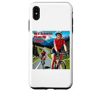 He's Slower Than He Looks Woman Cyclist Case for iPhone XS Max