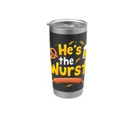 He's the Wurst Funny Oktoberfest Couples Matching Pun Joke Stainless Steel Insulated Tumbler