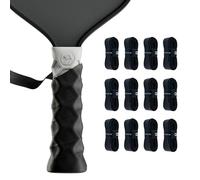 Hesacore Hesatac Overgrip Tape - 12 Pack - Black - for Pickleball, Padel & Tennis - Sweat Absorbing, Soft, Anti-Slip, Stretchable Overgrip