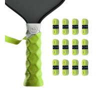 Hesacore Hesatac Overgrip Tape - 12 Pack - Neon Green - for Pickleball, Padel & Tennis - Sweat Absorbing, Soft, Anti-Slip, Stretchable Overgrip