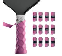 Hesacore Hesatac Overgrip Tape - 12 Pack - Pink - for Pickleball, Padel & Tennis - Sweat Absorbing, Soft, Anti-Slip, Stretchable Overgrip