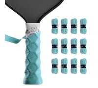 Hesacore Hesatac Overgrip Tape - 12 Pack - Turquoise - for Pickleball, Padel & Tennis - Sweat Absorbing, Soft, Anti-Slip, Stretchable Overgrip