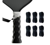 Hesacore Hesatac Overgrip Tape - 6 Pack - Black - for Pickleball, Padel & Tennis - Sweat Absorbing, Soft, Anti-Slip, Stretchable Overgrip