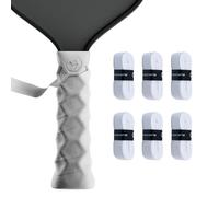 Hesacore Hesatac Overgrip Tape - 6 Pack - White - for Pickleball, Padel & Tennis - Sweat Absorbing, Soft, Anti-Slip, Stretchable Overgrip