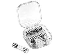 Heschen 15 Pcs Fast Blow Glass Tube Fuses, 20A 250V High Precision Electronic Circuit Protection for Multimeters and Audio Amplifiers, With Storage Box, 5x20mm