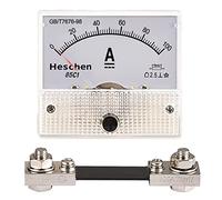 Heschen 85C1-100A Rectangle Panel Mounted Current Meter Ammeter Tester DC 0-100A Class 2.5 White