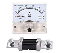 Heschen 85C1-500A Rectangle Panel Mounted Current Meter Ammeter Tester DC 0-500A Class 2.5 White