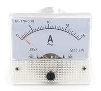 Heschen 85L1-20A Rectangle Panel Mounted Current Meter Ammeter Tester AC 0-20A Class 2.5 White