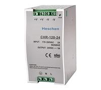 Heschen AC-DC Switching Power Supply, CHR-120-24, 120W 24V 0-5A, DIN-Rail, CE listed