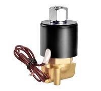 Heschen Brass Electric Solenoid Valve, 2W-025-06K, PT1/8'', Normally Open, Direct Action Water, Replacement Valve (DC24V-NO)