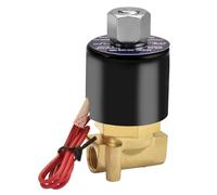 Heschen Brass Electric Solenoid Valve, 2W-025-08K 1/4 Inch AC 220V Direct Action Water Normally Open