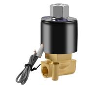 Heschen Brass Electric Solenoid Valve, 2W-025-08K, PT1/4'' Port, DC12V, Direct Action Water Air, Normally Open