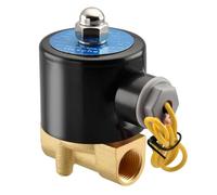 Heschen Brass Electric Solenoid Valve, 2W-040-10, PT3/8'', DC12V, Direct Action Water, Normally Closed, Replacement Valve
