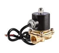 Heschen Brass Electric Solenoid Valve, 2W-160-15J, PT1/2'' Port, AC220V, Direct Action Water Air, Normally Closed Replacement Valve