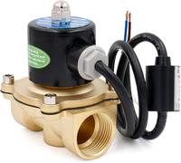 Heschen Brass Electric Solenoid Valve, 2W-250-25J, PT 1'', AC 220V, Direct Action Water, Normally Closed Replacement Valve
