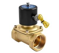 Heschen Brass Electric Solenoid Valve, 2W-500-50, PT2'', DC12V, Direct Action Water, Normally Closed Replacement Valve