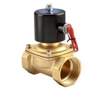 Heschen Brass Electric Solenoid Valve, 2W-500-50, PT2'' Port, AC220V, Direct Action Water, Normally Closed Replacement Valve