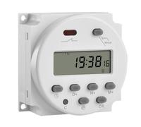 Heschen CN101A Digital Timer Relay Switch, Control Power AC/DC12V | Load Power: SPST AC 12-230V / DC 12-24V 16A 1HP,28 ON/OFF LCD weekly Programs, Built-in Battery Backup